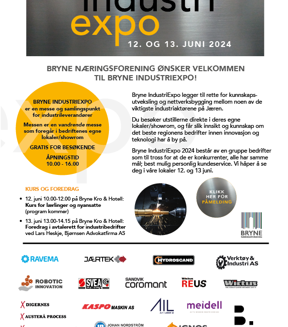 Bryne Industriexpo 12-13. juni